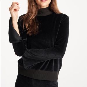 Bandier Calé Velour Sweatshirt NWT